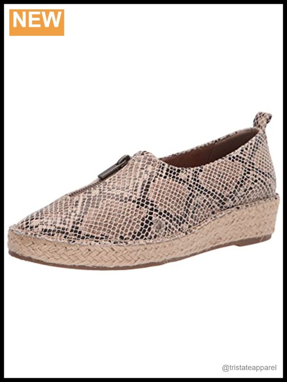 Women's Espadrille Wedge Sandal with 1.5" Heel, Padded Insole, Adjustable Buckle